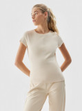Tricou slim cu bumbac organic pentru femei, 4F Sportswear