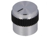 Buton Rotativ cu Indicator Aluminiu 6mm 15x15mm