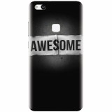 Husa silicon pentru Huawei P10 Lite, Awesome Label Dark