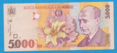 (3) BANCNOTA ROMANIA - 5.000 LEI 1998, PORTRET LUCIAN BLAGA, STARE FOARTE BUNA foto