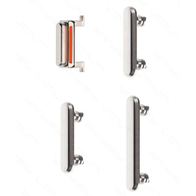 Side Key iPhone X, SET, Silver foto