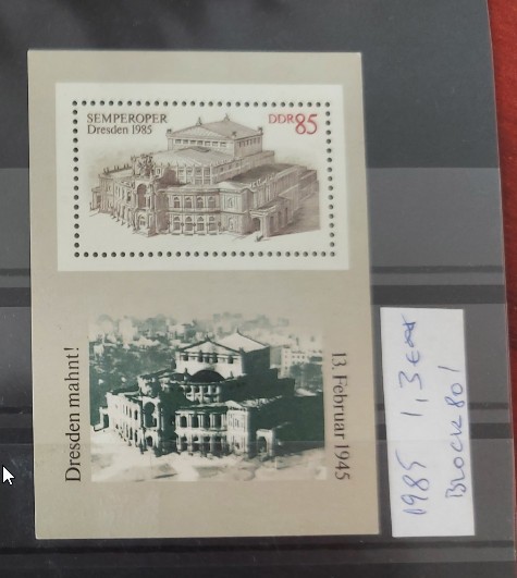 TS21 - Timbre serie DDR 1985 Block 80
