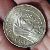 Moneda argint 14,5 grame , ITALIA 1000 lire 1970