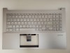 Carcasa superioara cu tastatura palmrest Laptop, Asus, VivoBook 15 K533F, K533FA, K533FL, X521FL-8E, 90NB0LX1-R31UI0, iluminata, argintie, layout US