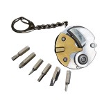 Cutit mini breloc multifunctional surubelnite din otel inoxidabil cutit pliabil, galben