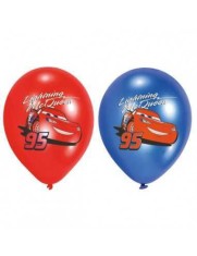 Set 6 baloane latex CARS Lightning Mc Queen 28 cm foto
