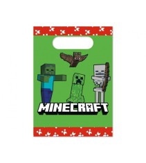 Set 4 pungi cadou Minecraft pentru petrecere copii