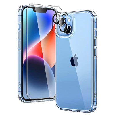 [Pachet 360&amp;Atilde;&amp;sbquo;&amp;Acirc;&amp;deg;] Husa + folie iPhone 14 Plus ESR Project Zero, transparenta foto