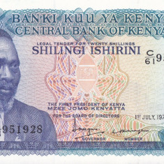 Bancnota Kenya 20 Shilingi 1978 - P17 UNC