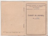 Bnk div Carnet de membru Casa de Ajutor Reciproc - 1962, Romania de la 1950, Documente