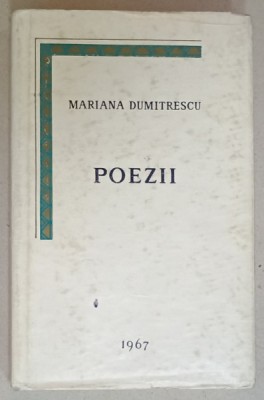 POEZII de MARIANA DUMITRESCU , 1967 foto
