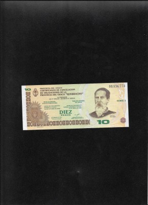 Rar! Argentina 10 pesos 2001 Chaco seria00836773 unc foto