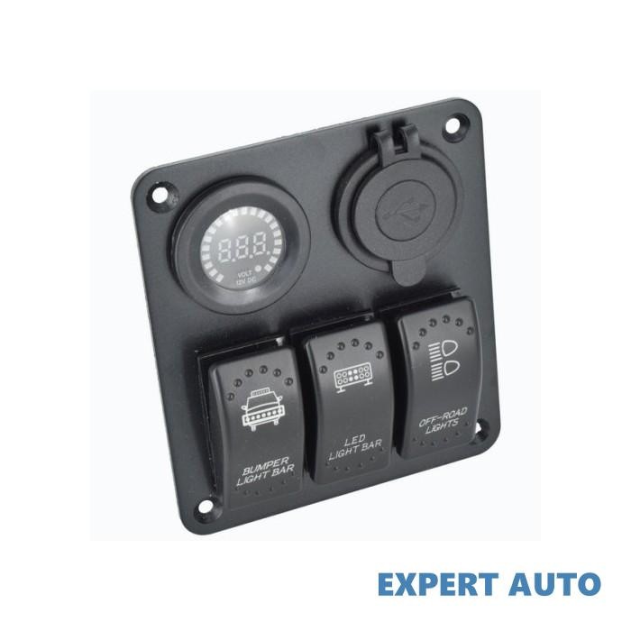 Panou intrerupatore: voltmetru , 3 intrerupatoare si 2 usb sp04 (spa16)​ Alta marca Alt model #7