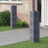 vidaXL Lumină LED Solară pentru Alei 2 pcs Antracit 879788