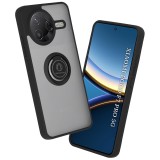 Husa Xiaomi Poco F7 Pro Asteroid GSM Glinth cu inel suport stand magnetic, negru