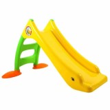 Tobogan copii Dohany galben, 130cm, pliabil, plastic anti-UV, racordare apa