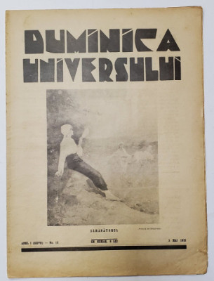 REVISTA &amp;#039;DUMINICA UNIVERSULUI&amp;#039;, ANUL I (XXVII) - No. 18, 3 MAI 1931 foto