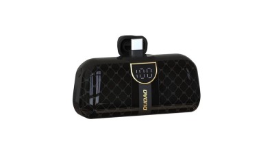 Dudao K20SC 5000 mAh mini powerbank &amp;icirc;n formă de pungă 2x USB-C - negru foto