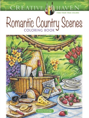 Creative Haven Romantic Country Scenes Coloring Book foto