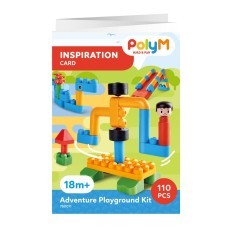 Set constructie PolyM - Loc de joaca pentru copii (110 piese)
