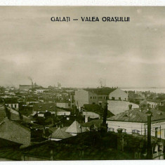 2076 - GALATI, Panorama, Romania - old postcard - real FOTO - unused