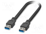 Cablu USB 3.2 A-A 0,5m negru PHOENIX CONTACT