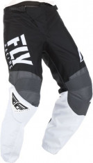 Pantaloni cross enduro FLY RACING F-16 culoare negru gri alb, marime 28 foto