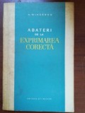 Abateri de la exprimarea corecta- N. Mihaescu