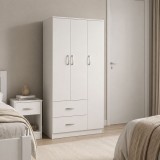Cumpara ieftin Dulap Athos cu 3 usi si 2 sertare, 90x42x180 cm