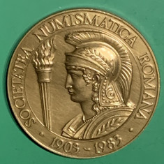 Medalie Societatea Numismatica Română 1903-1983