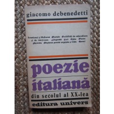 POEZIE ITALIANA DIN SECOLUL AL XX-LEA-GIACOMO DEBENEDETTI