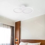 Lustra LED cu Telecomanda Barbara, 28W, Dimabila, Alb, Alessandro DESIGN