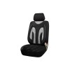 Huse scaun auto universale pentru fata culoare Negru cu Negru si insertii Gri 1+1 Cod: HNG1+1A