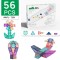 Set Magnetic Tiles 3D STEAM MNTL - 56 Piese Noapte Stelara pentru Constructii