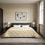 vidaXL Pilotă de vară Crem 200 x 240 cm Microfibră și fleece Teddy 42026221