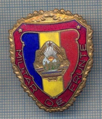 AX 65 INSIGNA MILITARA - ,,MILITAR DE FRUNTE&amp;quot; - PENTRU COLECTIONARI foto