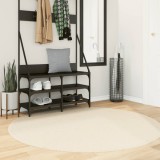 VidaXL Covor HUARTE, fir scurt, moale și lavabil, crem, &Oslash; 160 cm