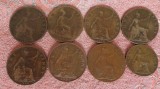 8 MONEDE ANGLIA VECHI UNELE RARE !