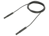 Cablu de măsurare ST&Auml;UBLI 19A 2m mufă banană 4 mm, negru
