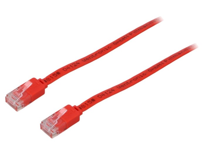 Cablu patch cord UTP Cat6 roșu 1m