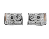 Set faruri tuning JEEP GRAND CHEROKEE (Z) 01.1994-1998, Taiwan, partea stanga+dreapta, cu semnalizare; cu lumina parcare fibra optica; Tip=USA; H1+H3