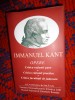 Immanuel Kant - Opere / Critica ratiunii pure . Critica ratiunii practice. Critica facultatii de judecare / editura Academia Romana , an 2020 ,, Cartonata