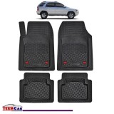 Covorase Auto TeamCar&reg; Tip Tavita Compatibile Kia Sportage Generatia II (2004&ndash;2010) Negru Material Rezistent, Cauciuc