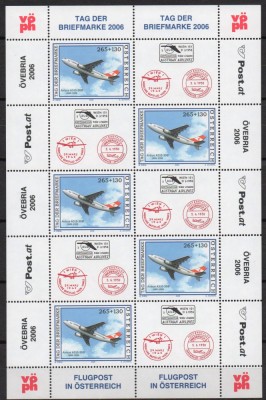 AUSTRIA 2006, Aviatie, serie neuzata, MNH foto