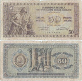 1946 ( 1 V ) , 50 dinara ( P-64a ) - Iugoslavia