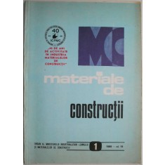 Materiale de constructii 1/1989/vol. 19