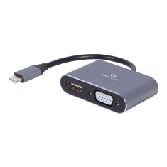 GEMBIRD A-USB3C-HDMIVGA-01 USB Type-C to HDMI + VGA display adapter space grey
