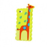 Husa Silicon 3D Giraffe Verde Huawei P8 Lite - Protectie Premium