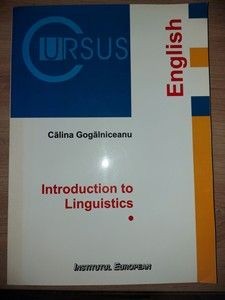 Introduction to Linguistics - Calina Gogalniceanu foto