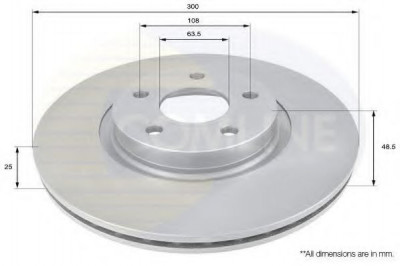 Disc frana VOLVO V50 (MW) (2004 - 2016) COMLINE ADC1227V foto